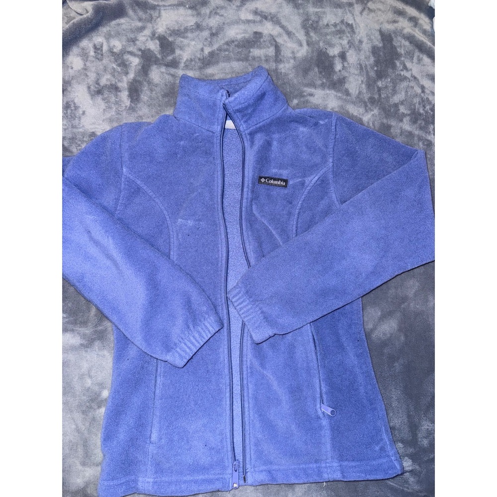 Columbia Womens Benton Springs Full Zip Fleece Jacket Blue Small